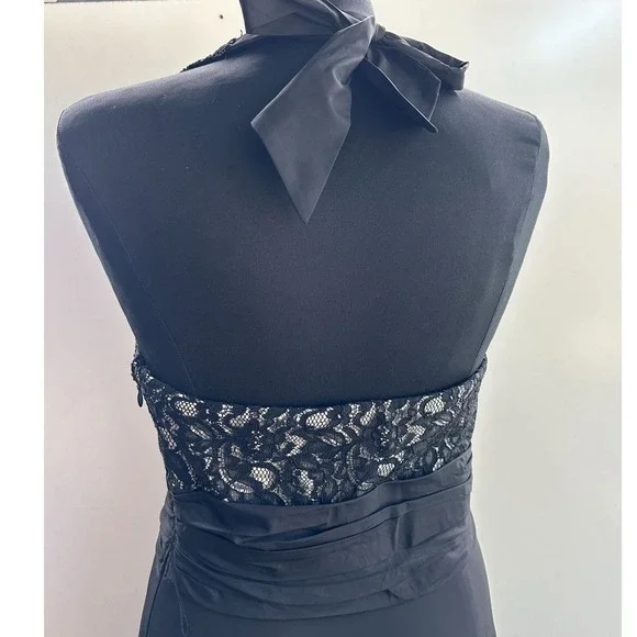 White House Black Market Lace Dress Black Whimsigoth Size 8‎ NWOT - Picture 12 of 13